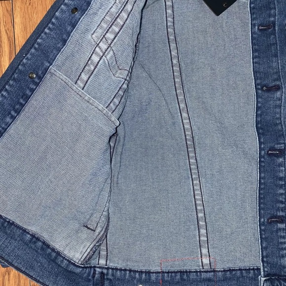 New True Religion Jean Jacket Jimmy SN Trucker Jacket Denim Jacket Size M - Picture 8 of 11